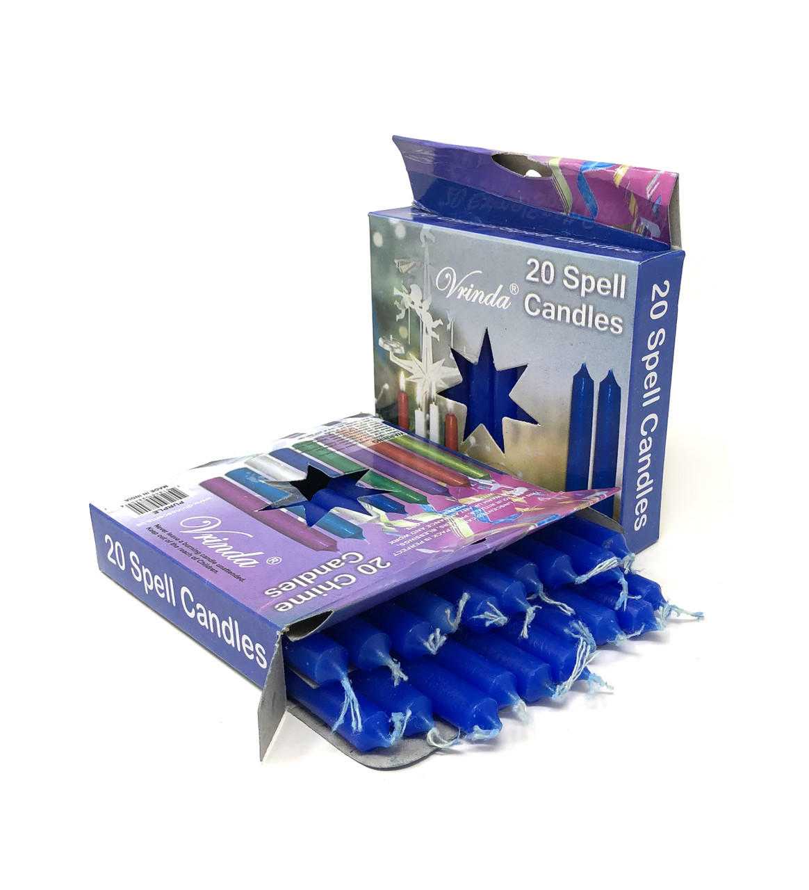 4''Chime/Spell candles(pack of 20) Blue