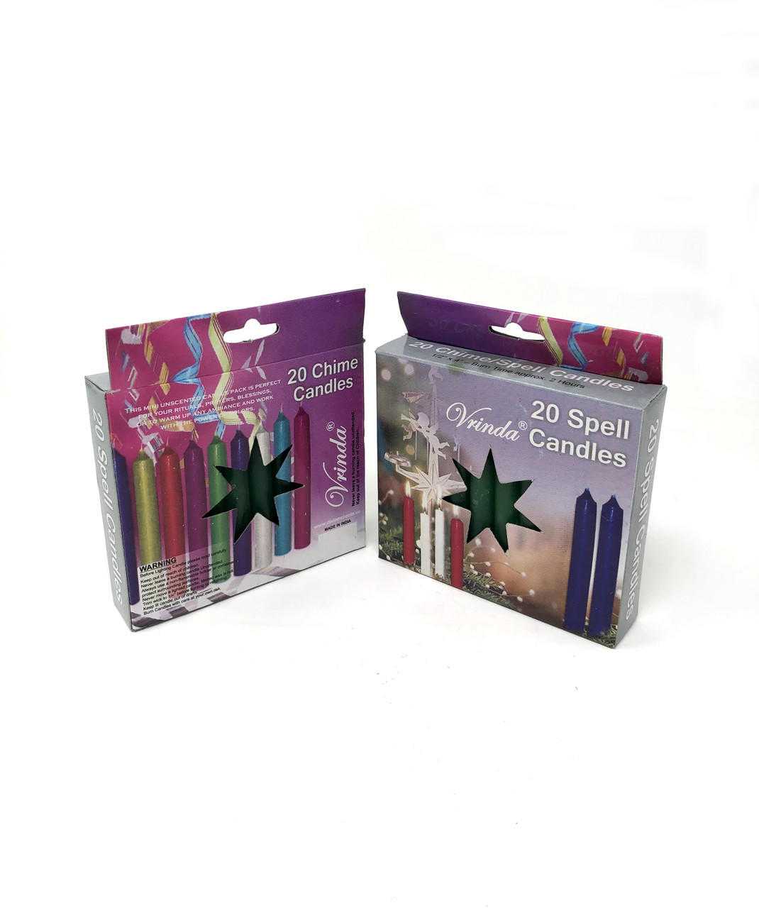 4''Chime/Spell candles(pack of 20) Green