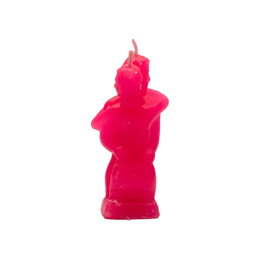 Erotic Couple Candles Pink