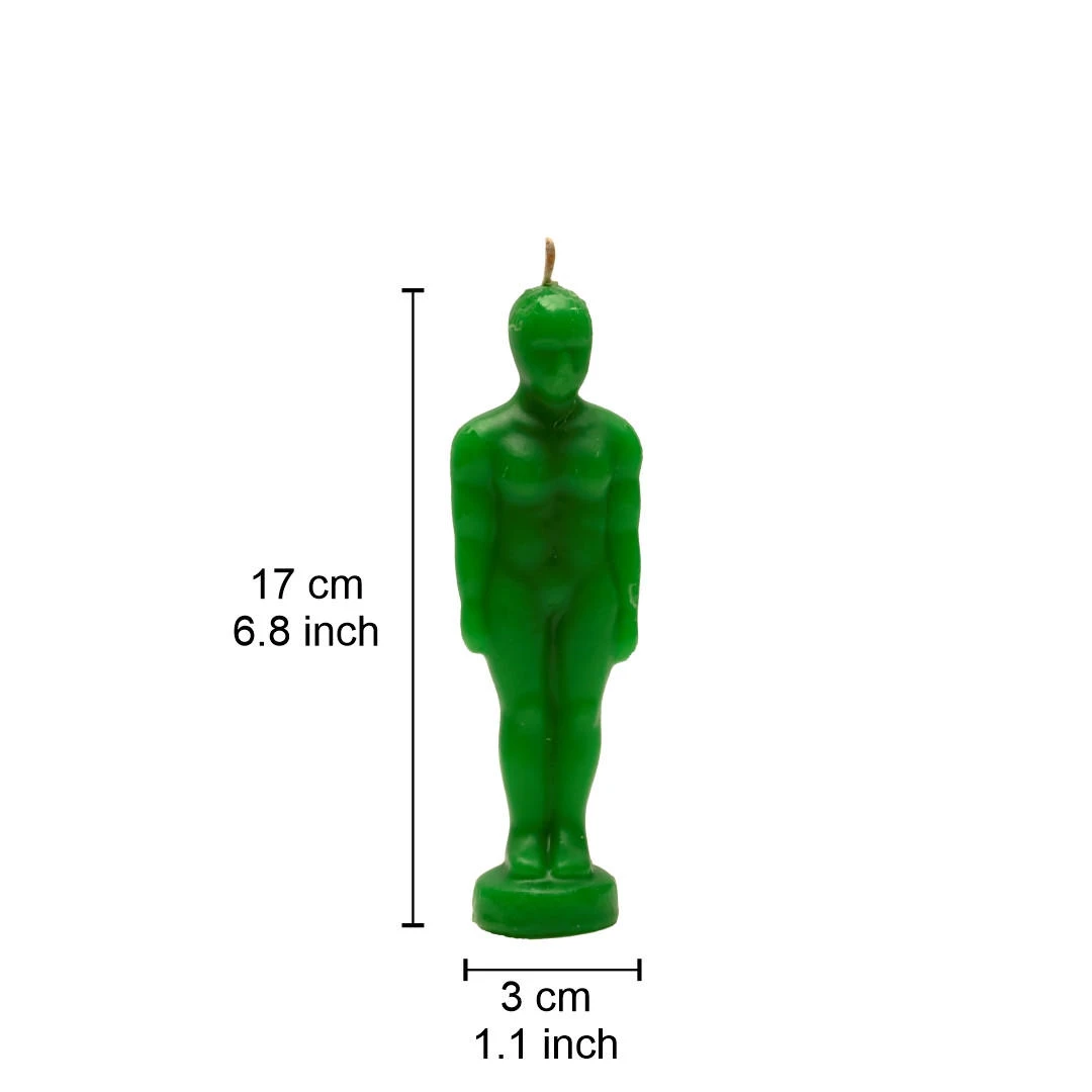 Man ritual candle Green