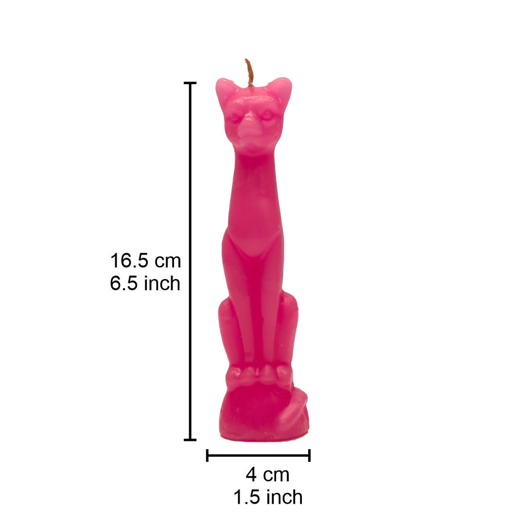 Cat Candle Pink Vrinda ® Candles VD Importers Inc.