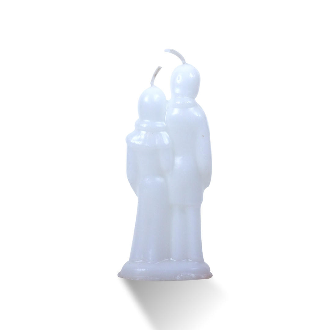 Wedding Couple ritual Candle White