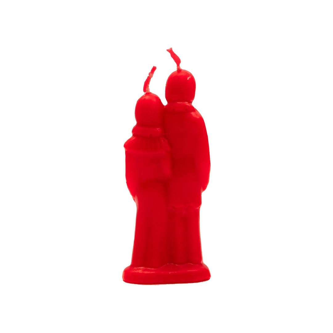 Wedding Couple ritual candle Red