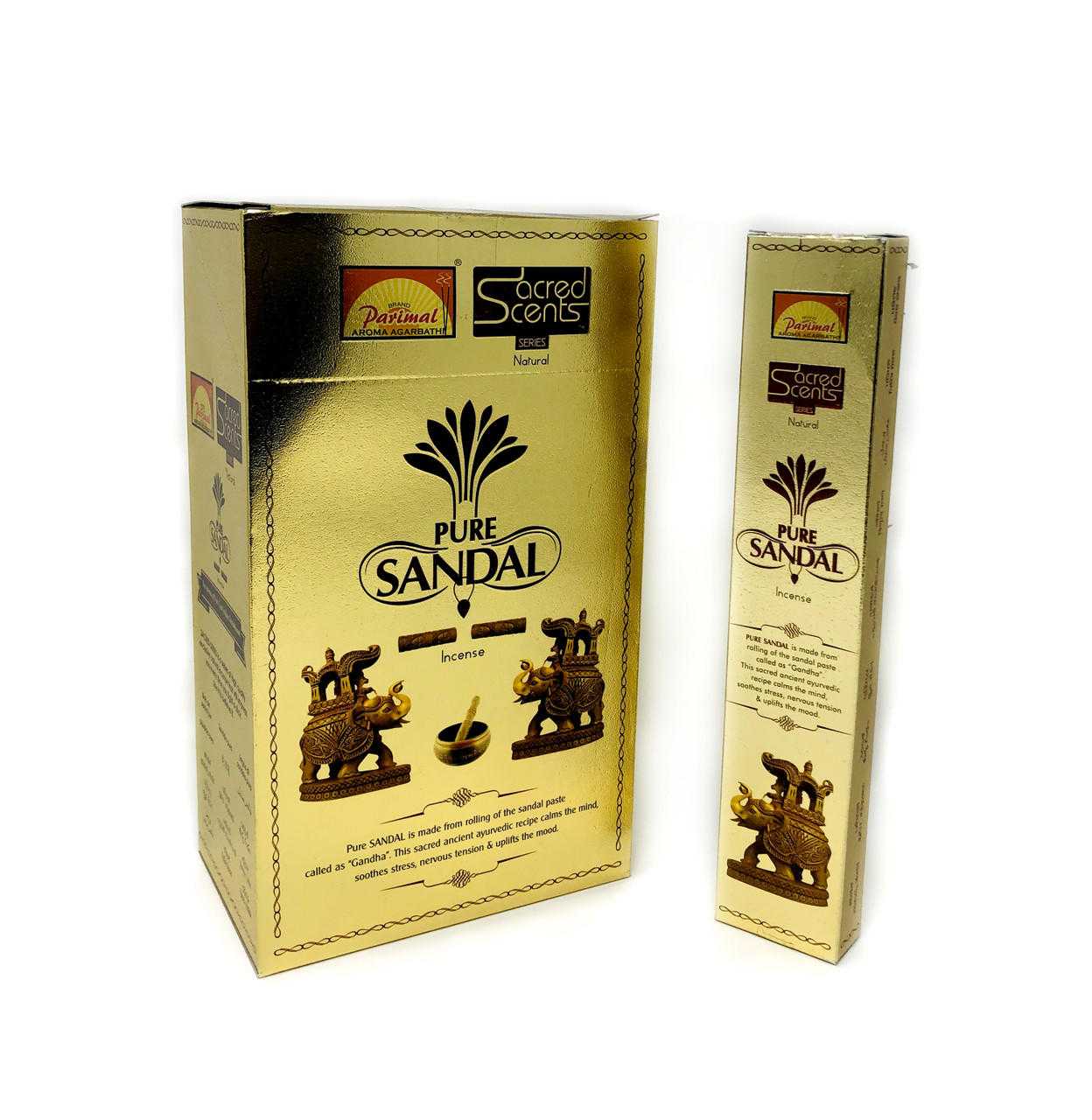Parimal Pure Sandal Incense sticks (pack of 12) New Arrivals VD Importers Inc.