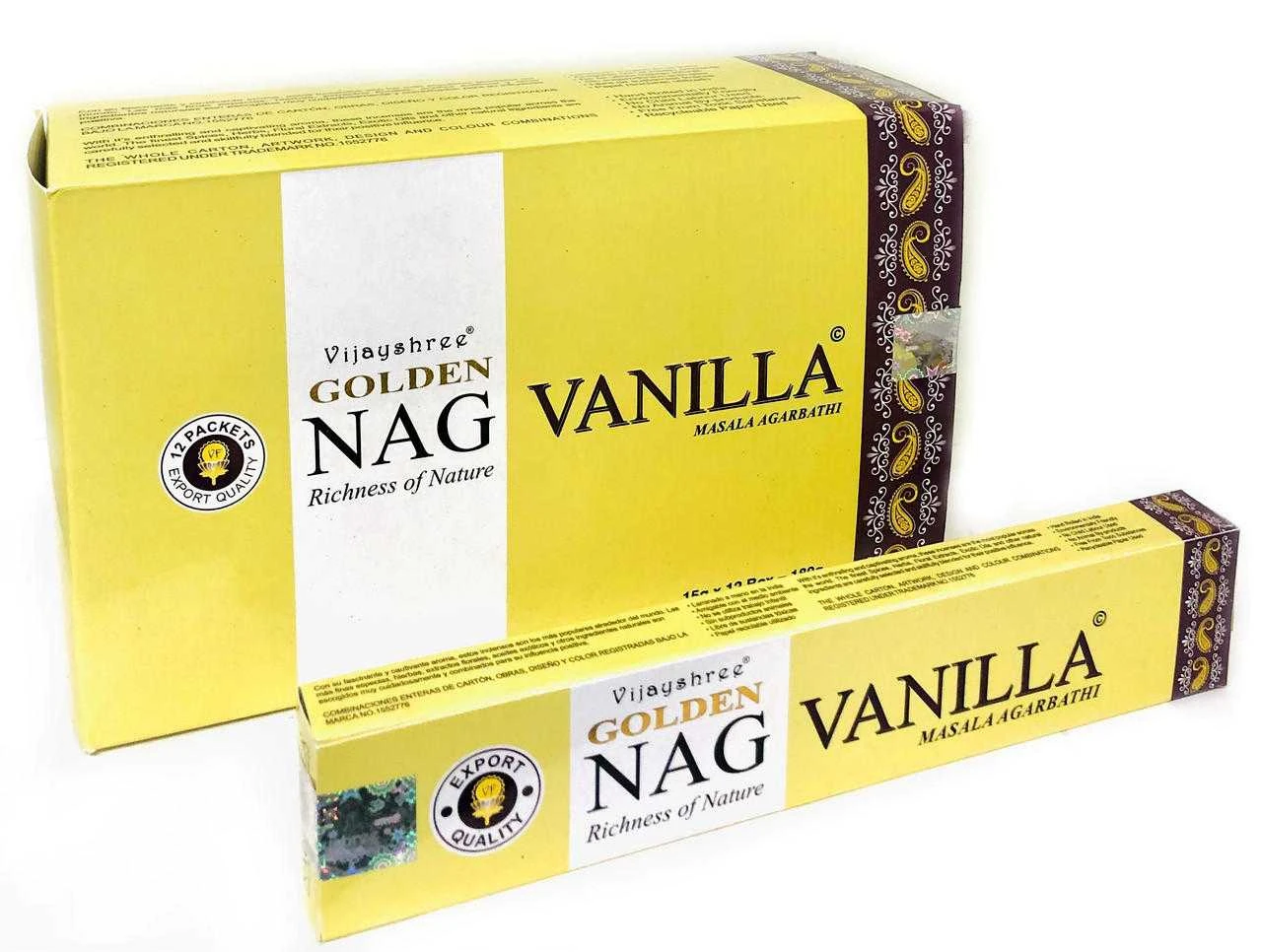 Golden Nag Vanilla Incense (15 grams)