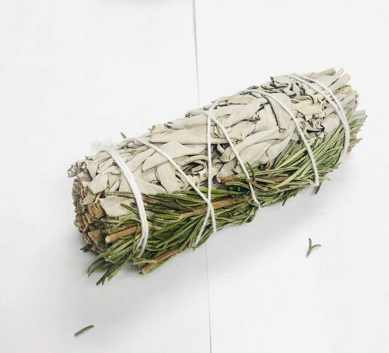 White Sage with Rosemary 4 inch Gemstones Products VD Importers Inc.