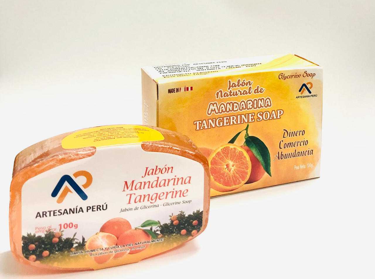 Tangerine Soap Glycerine 90gm Gemstones Products VD Importers Inc.