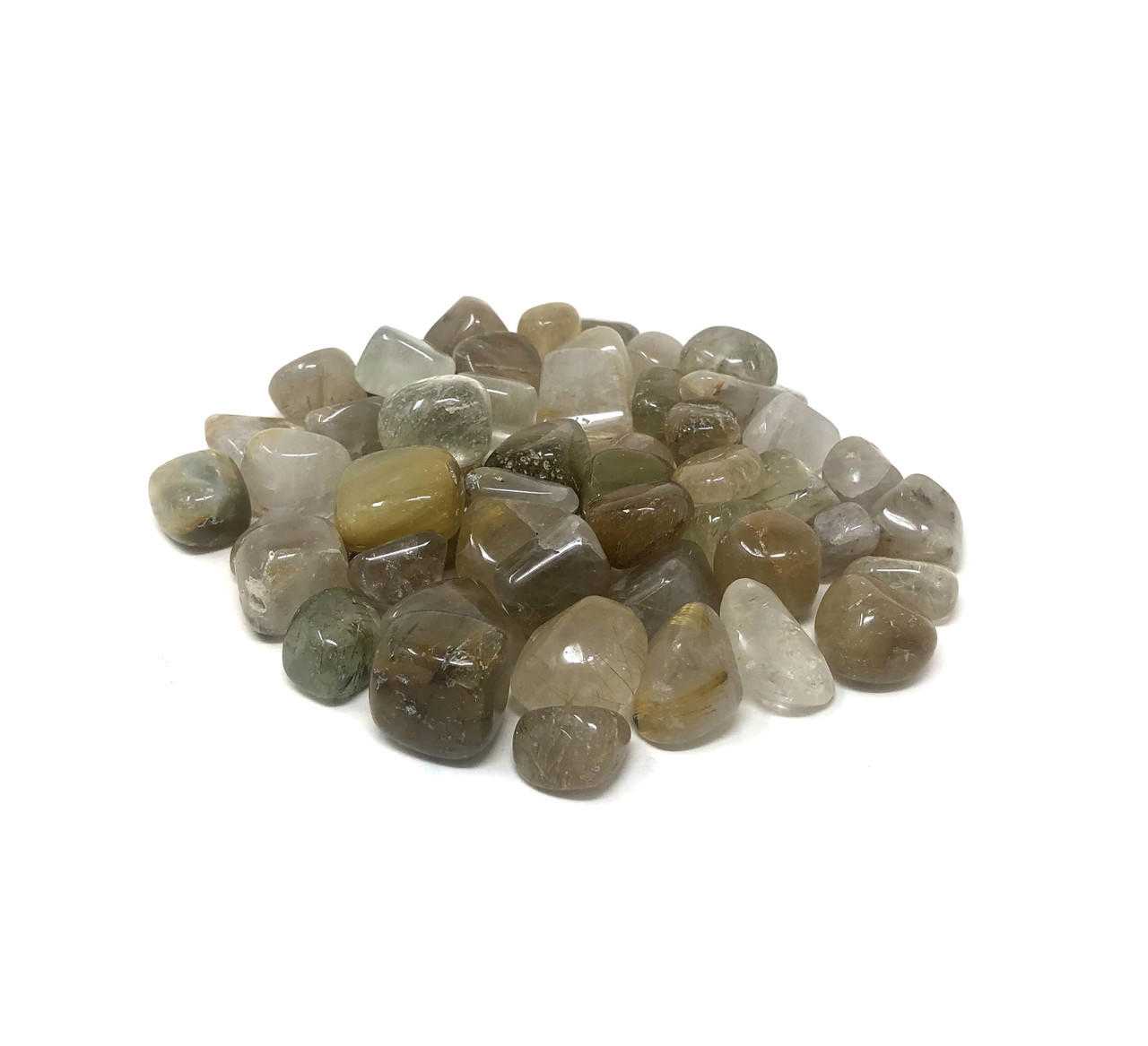 Tumbled Pebbles Stone Golden Rutile (3/4"-1.5")