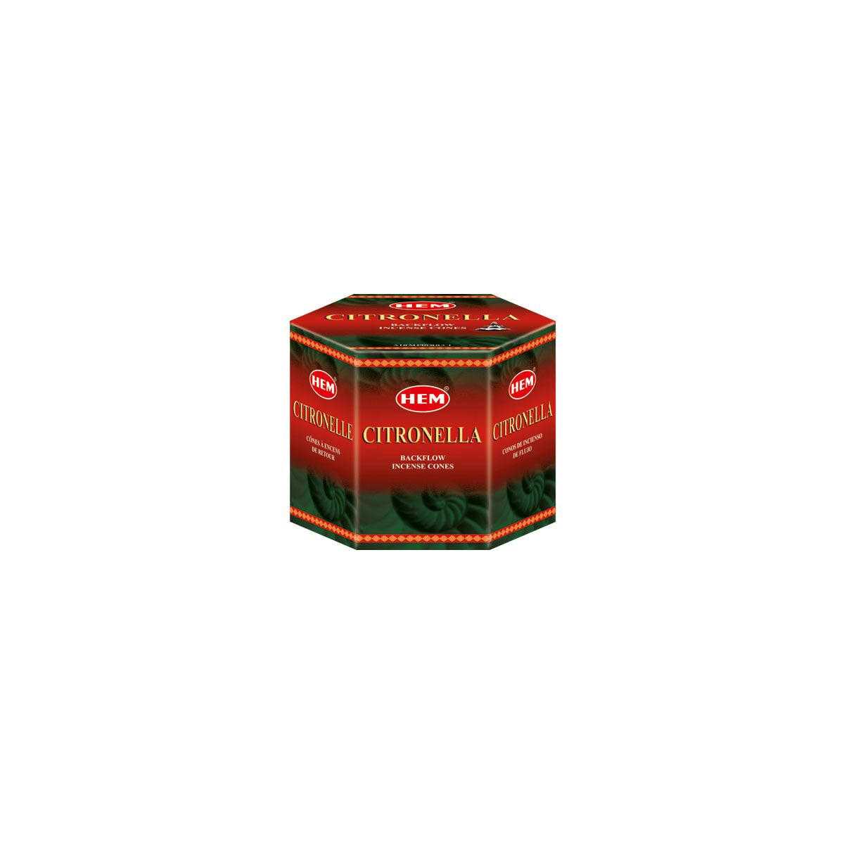 Hem Backflow Cones (pack of 12) - Citronella Hem Gemstones Products VD Importers Inc.