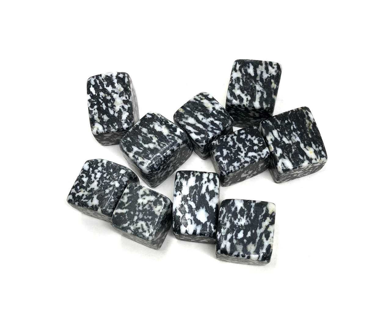 Tumbled Pebbles Stone Black Zebra (3/4"-1.5") Gemstones Products VD Importers Inc.