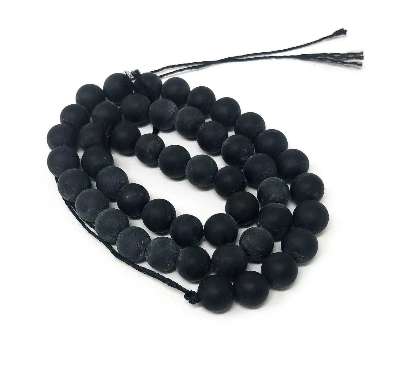 Beads Black Onyx Matte 8mm (48 beads)