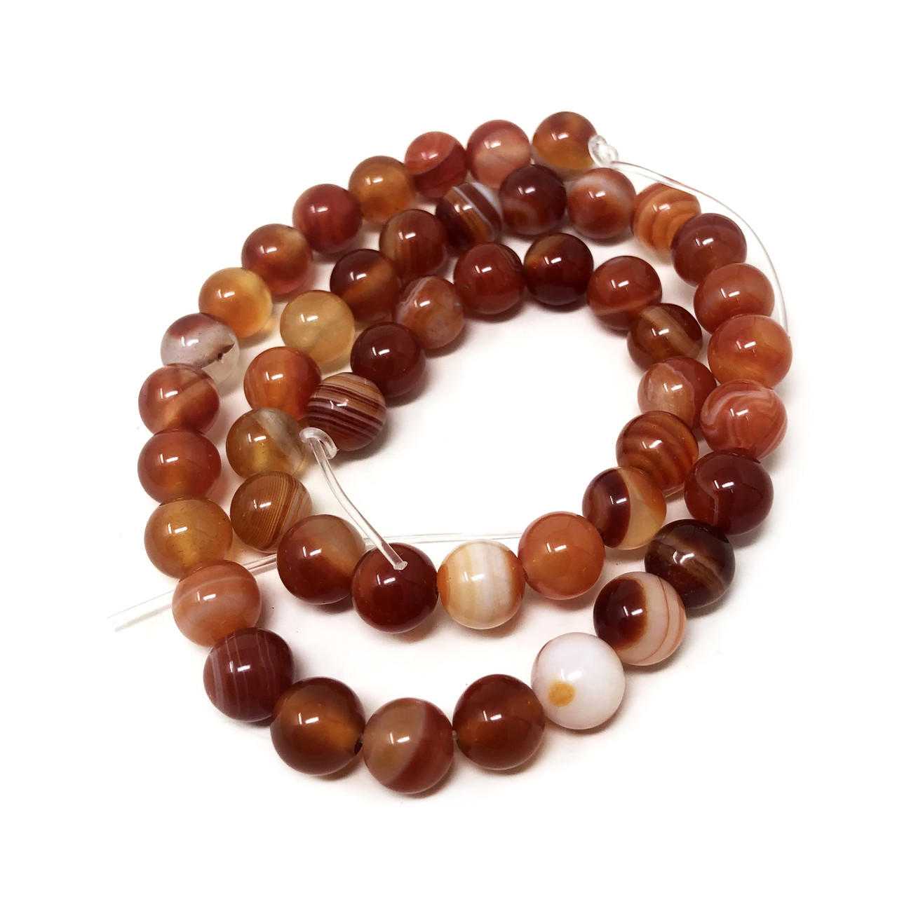 Beads Red Carnelian approx. 8mm (Pack of 48) Gemstones Products VD Importers Inc.