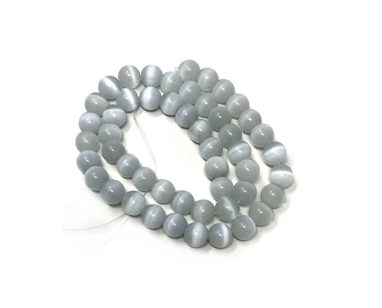 Beads Selenite approx. 8mm (48 beads)