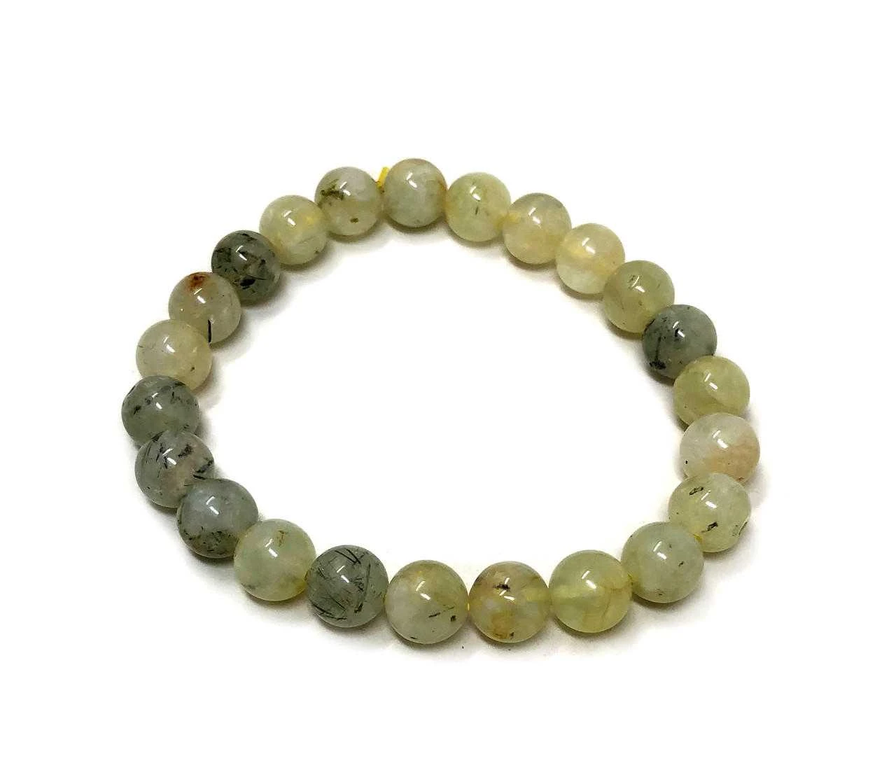 #106 Bracelet Prehnite (8mm) beads