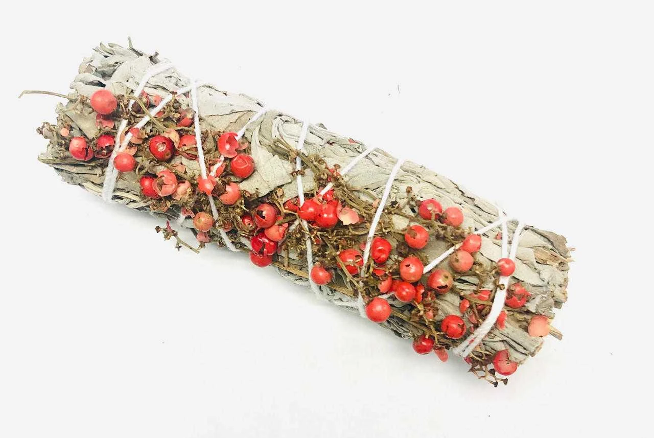 Schinus molle (California Pepper Tree) and white sage 4"
