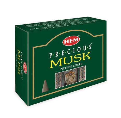 Hem Precious Musk Cones (pack of 12) Hem Incense Cones VD Importers Inc.