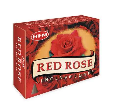 Hem Red Rose Cones (pack of 12)
