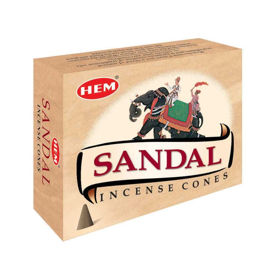 Hem Sandalo Cones Incense Sticks(pack of 12)