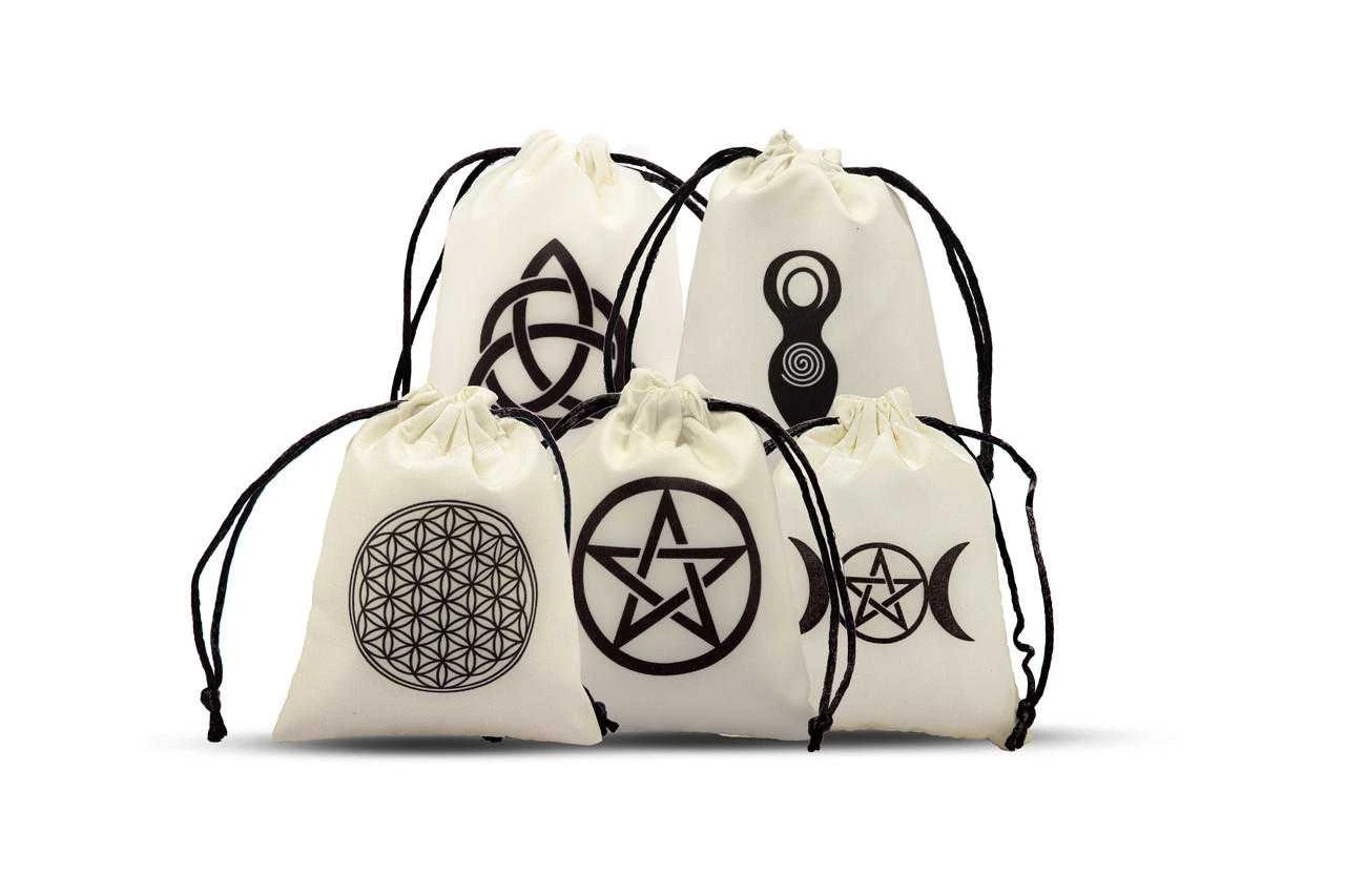 Cotton Pouch (Set of 5) 5"x4"approx. 