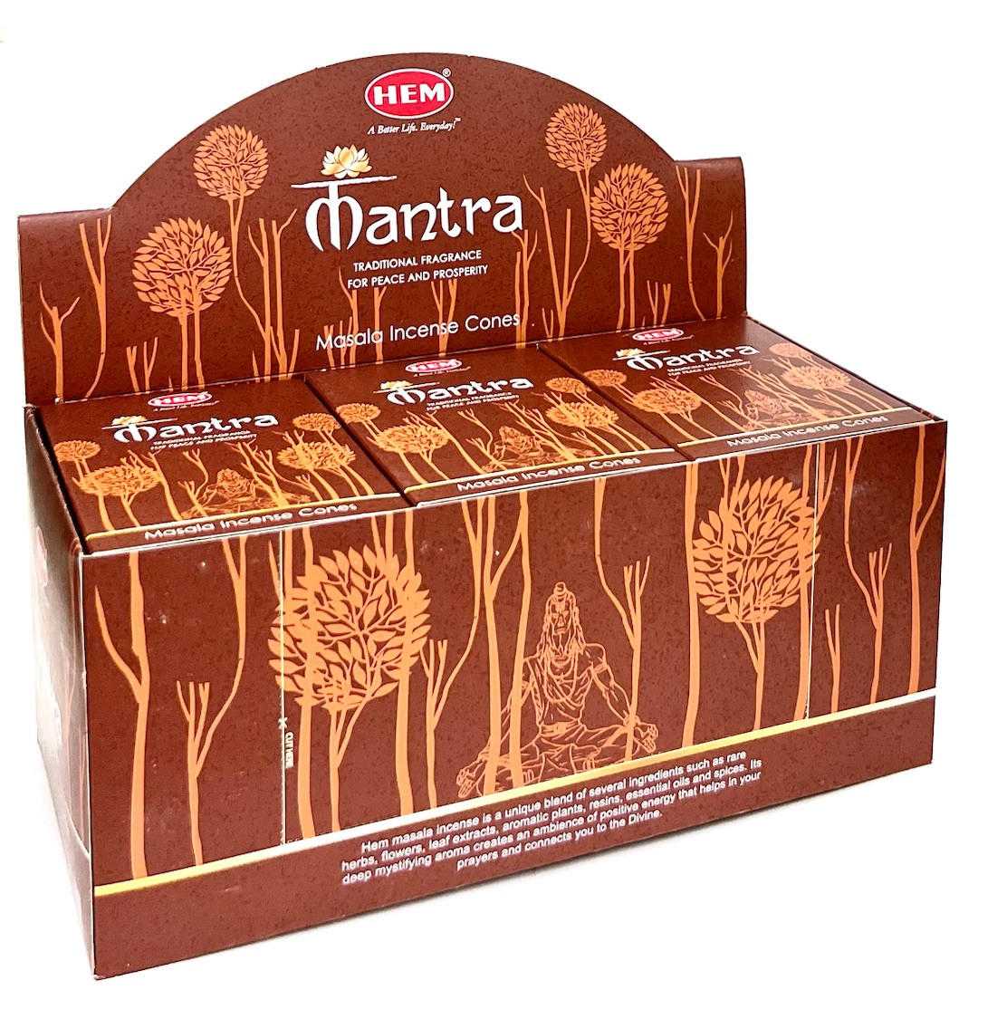 Mantra Masala Cones (pack of 12) Hem New Arrivals VD Importers Inc.