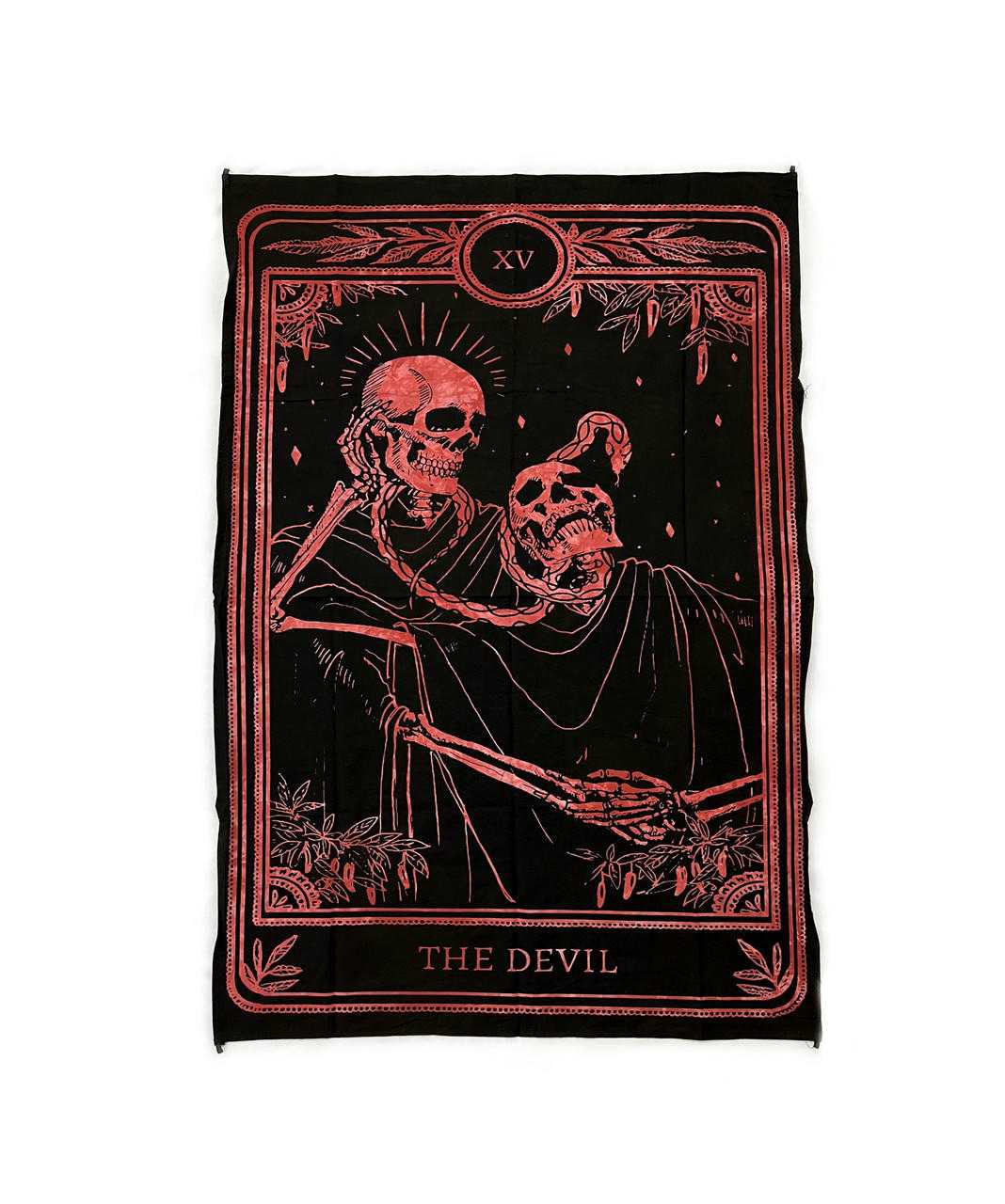 Indian Cotton Tapestry Wall Hanging, The Devil XV New Arrivals VD Importers Inc.