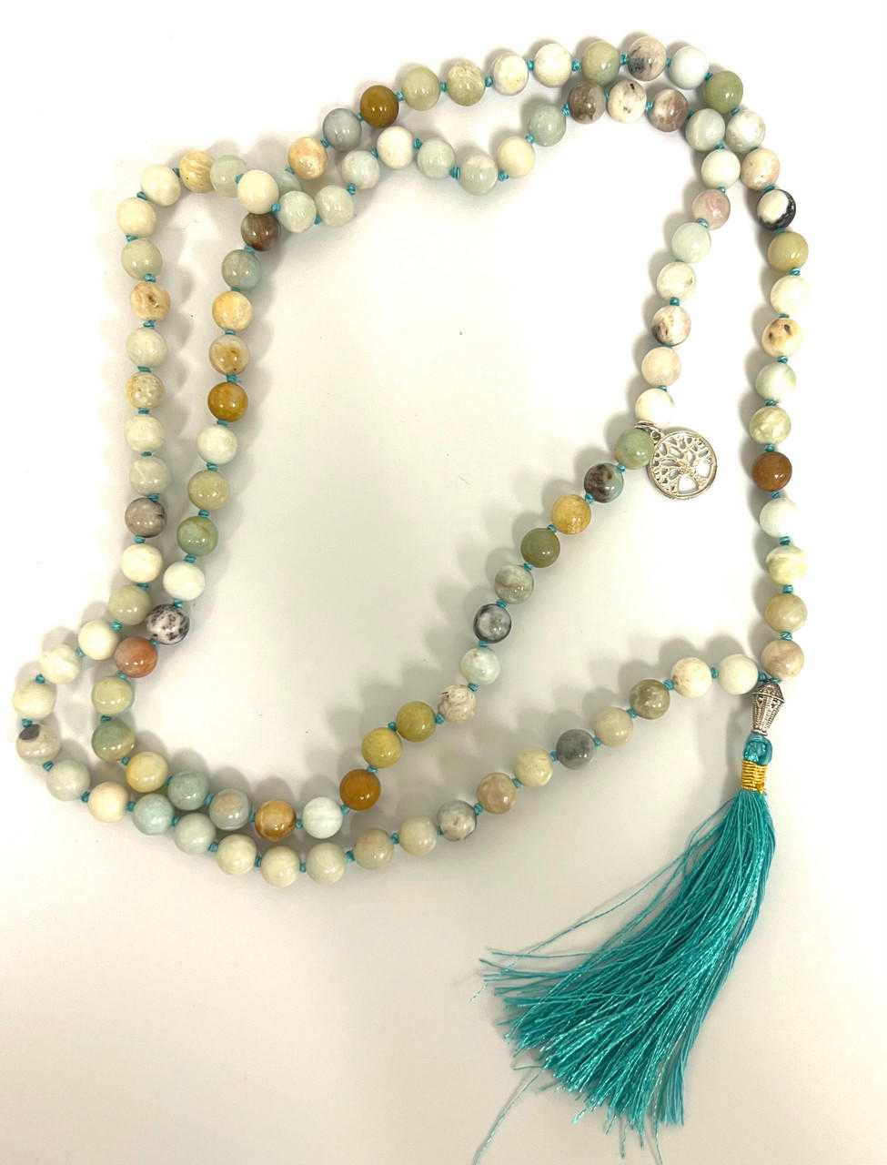 Amazonite Jap Mala 8mm beads(Prayer Mala) New Arrivals VD Importers Inc. Amazonite Jap Mala 8mm beads(Prayer Mala) New Arrivals VD Importers Inc.