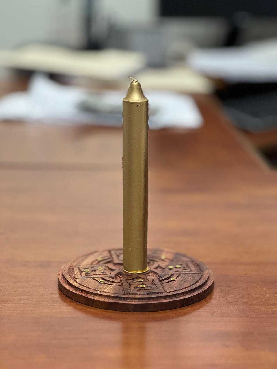 6" Taper Candles (36 in a pack) Gold 