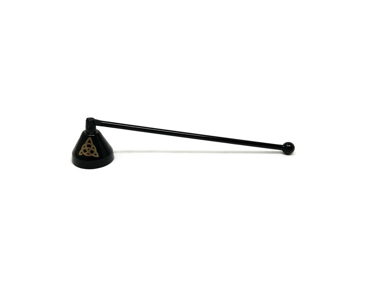 Vrinda Iron Candle Snuffer, Triquetra, approx. 9" Shop VD Importers Inc.