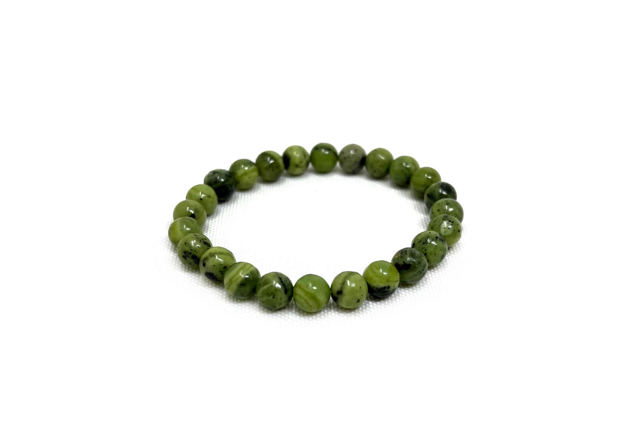 #128 Nephrite Beads Bracelet