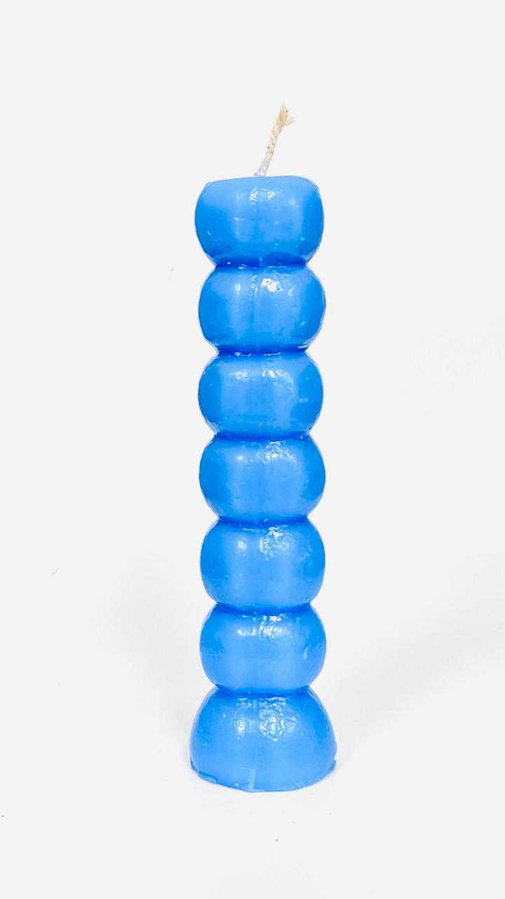 7 Knob wishing Candle (Light Blue) Vrinda ® Candles VD Importers Inc.