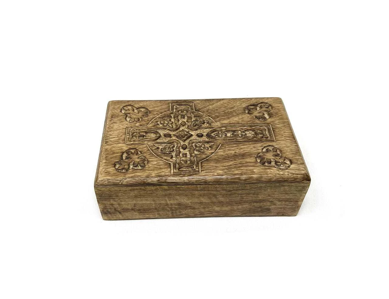 Wooden Storage Box 5"x8"Cross