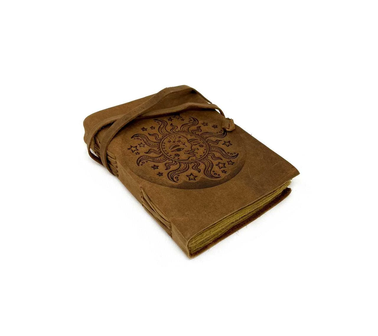 Paper Journal Deckle Paper Soft Sun Moon Stars, approx. 5"x7"