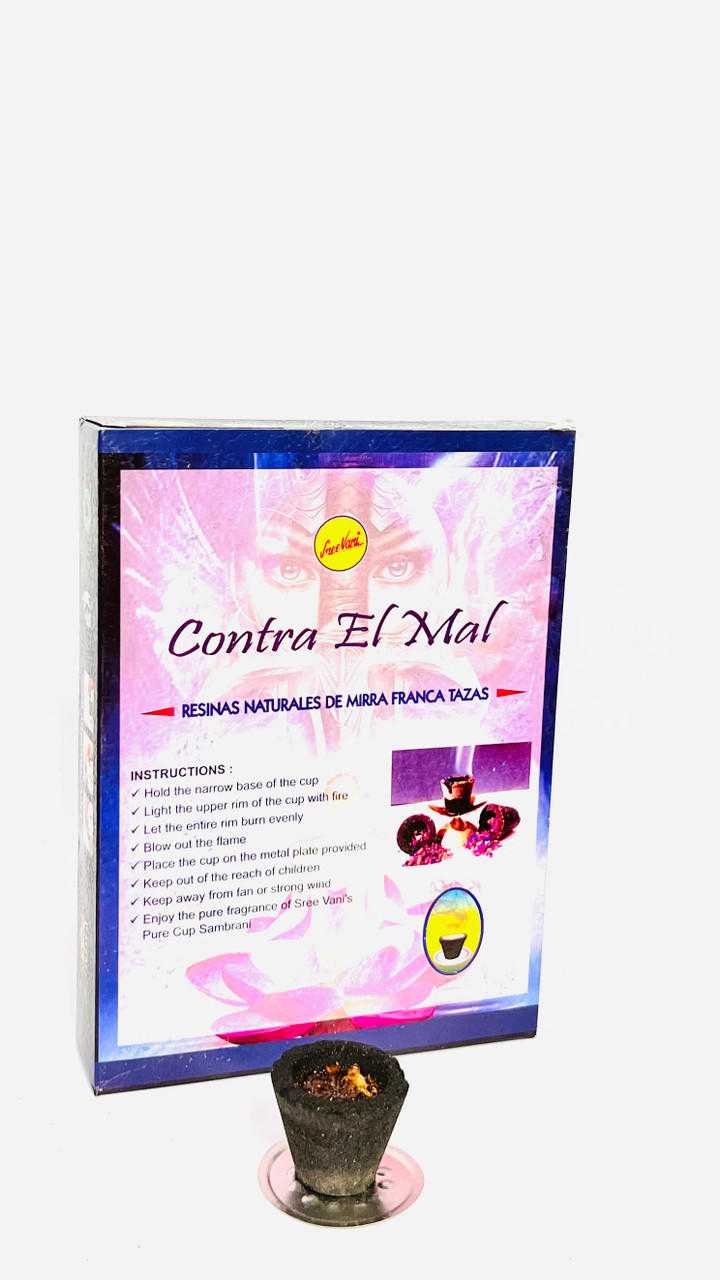 Against Evil Natural resin Incense Cups (pack of 12)