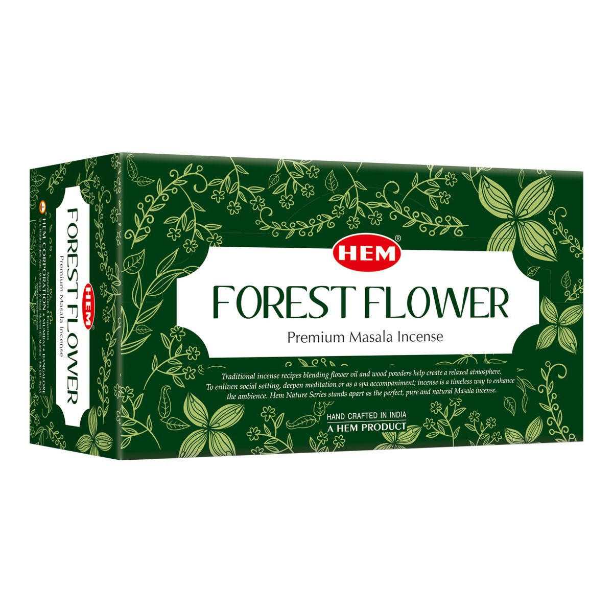 Hem Masala Incense Forest Flower (12packs) Hem Exclusive Incense VD Importers Inc.