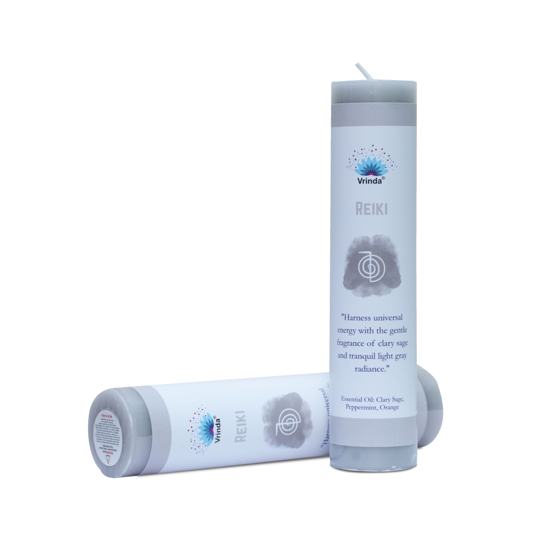 Manifestation Pillar Candle Reiki 7"x1.5"