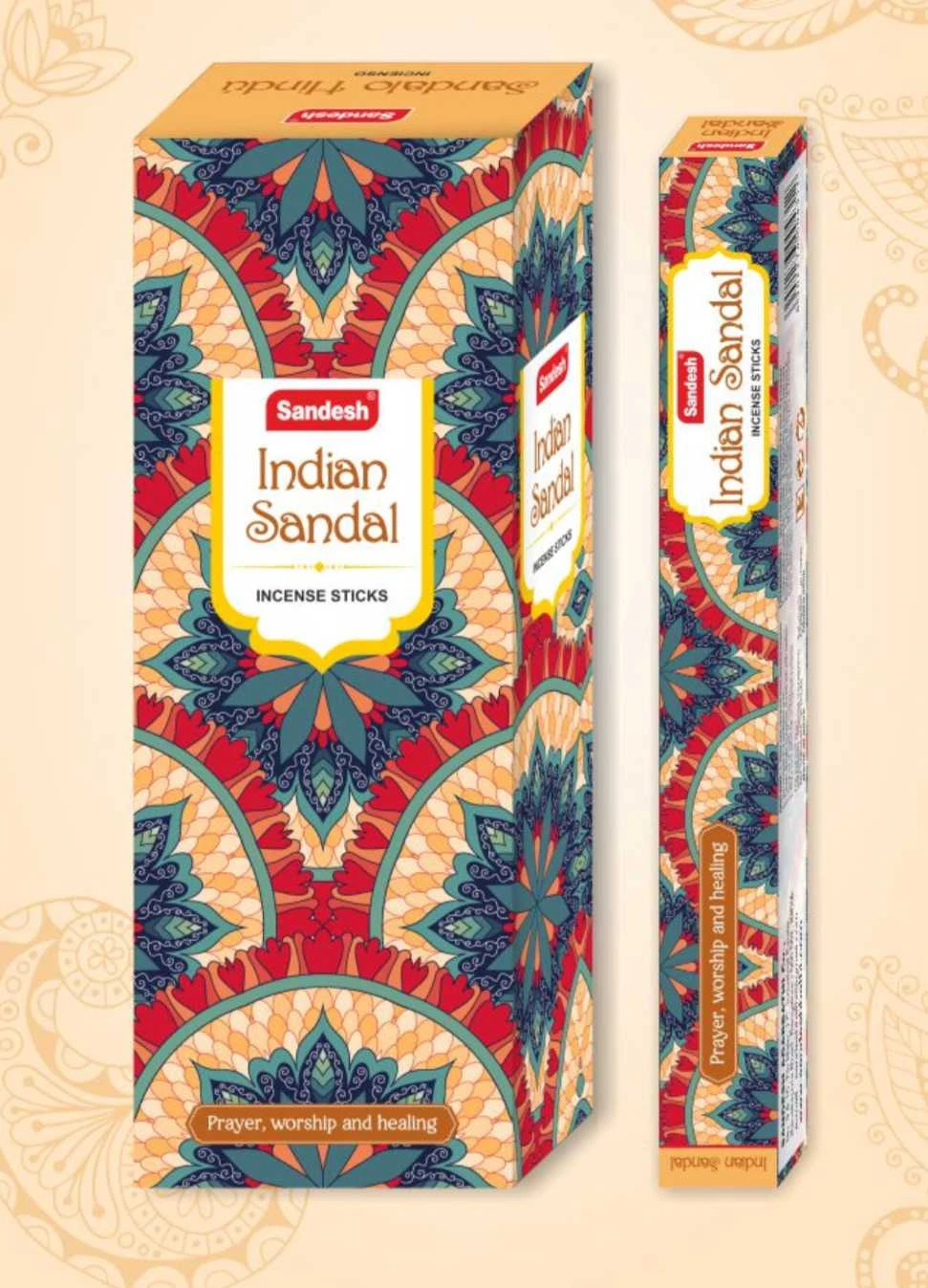 Sandesh Masala Incense sticks "Indian Sandal" Square