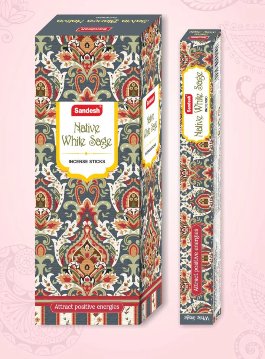 Sandesh Masala Incense sticks "Native White Sage" Square
