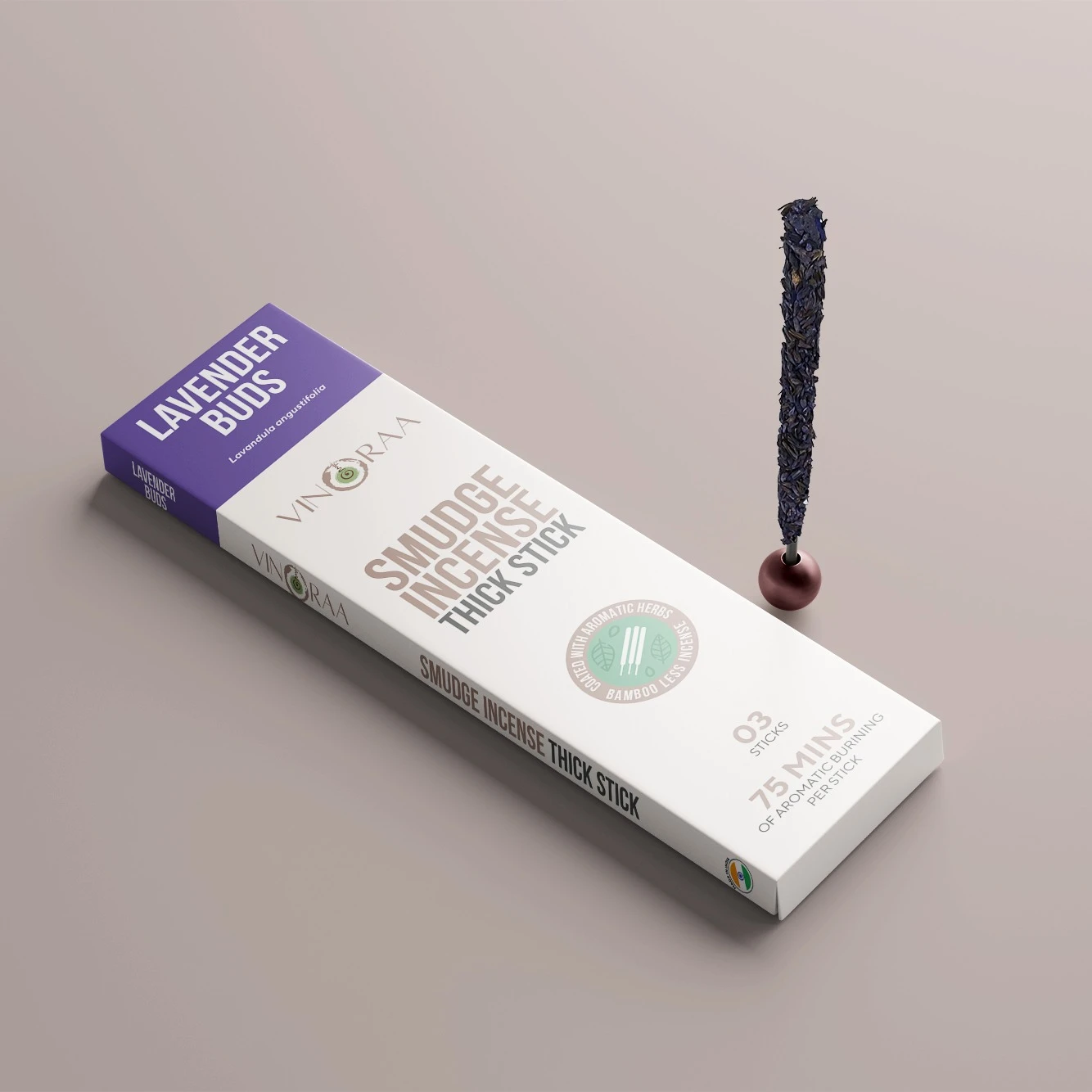 Vinoraa Smudge Incense Sticks (pack of 3) Lavender Buds