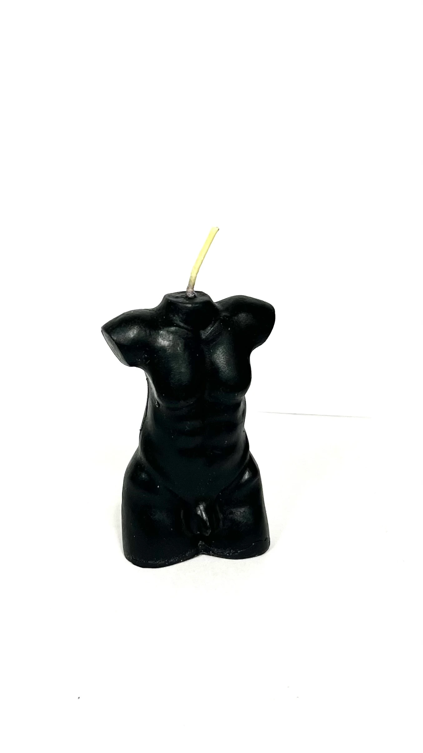Man Torso ritual candle Black