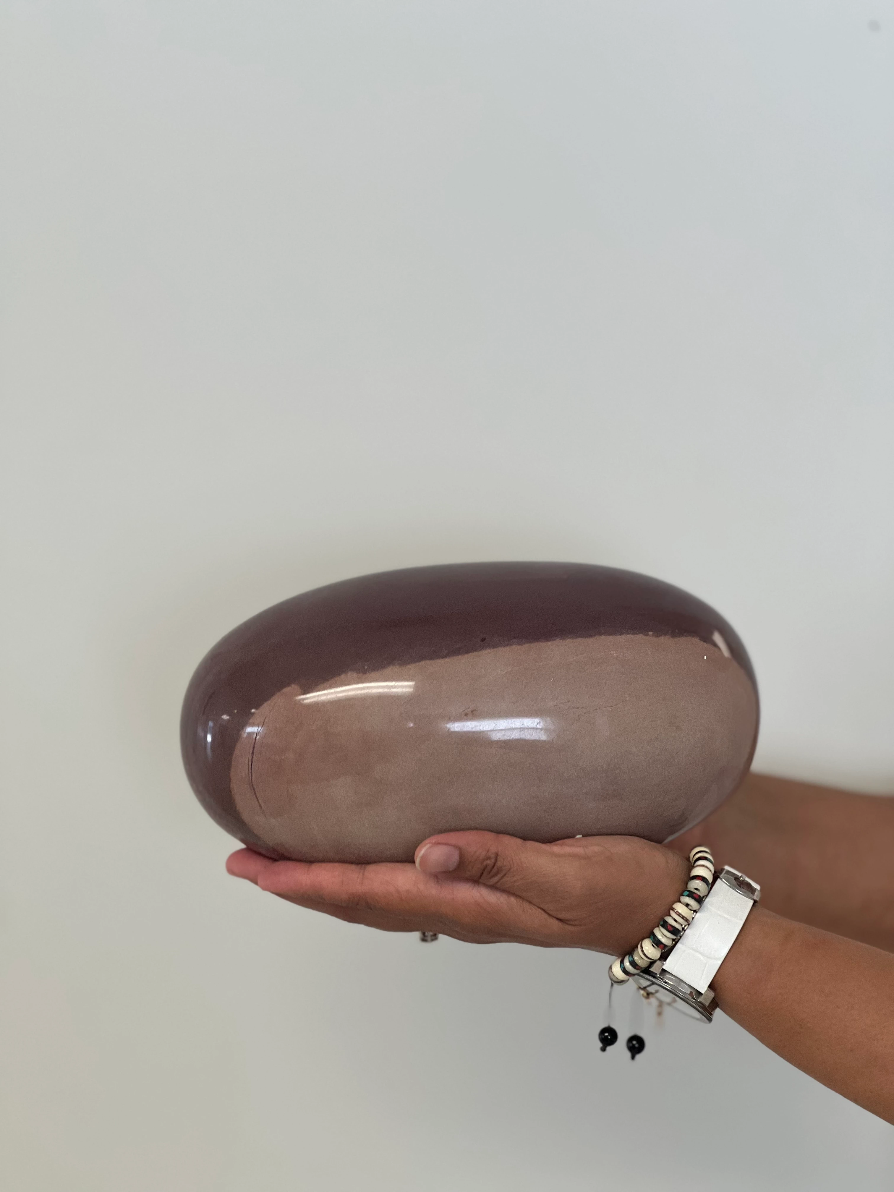 Narmada Stone Shiva Lingam 8" approx ( LGM-N8)