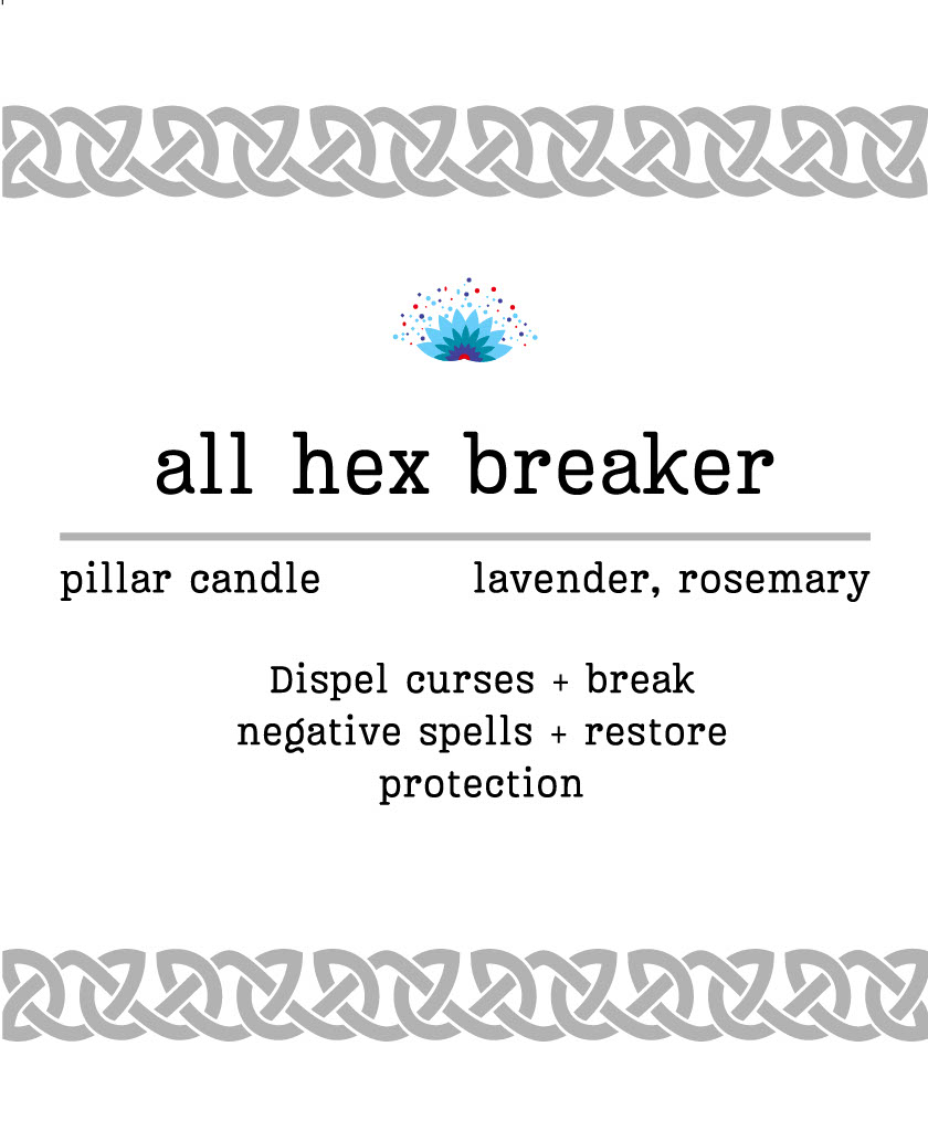 Manifestation Pillar Candle All Hex Breaker 7"x1.5"