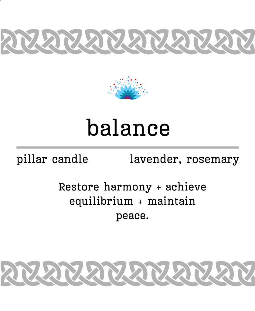 Manifestation Pillar Candle Balance 7"x1.5"