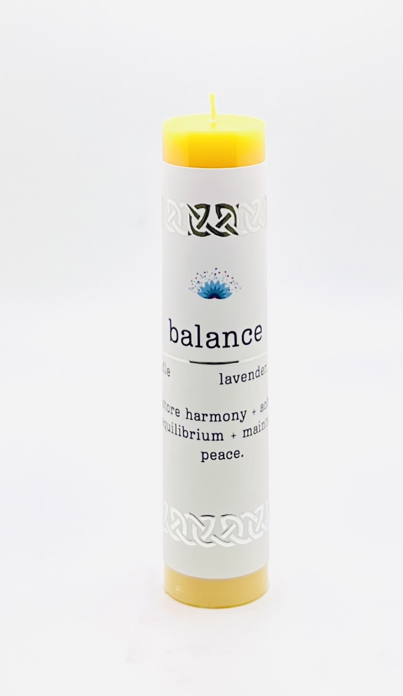 Manifestation Pillar Candle Balance 7"x1.5" New Arrivals VD Importers Inc.