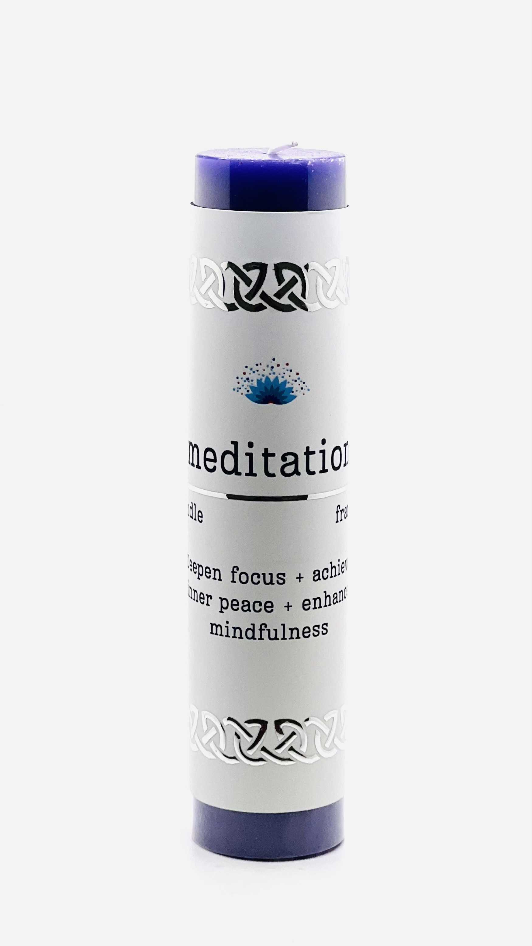 Manifestation Pillar Candle Meditation 7"x1.5" New Arrivals VD Importers Inc.