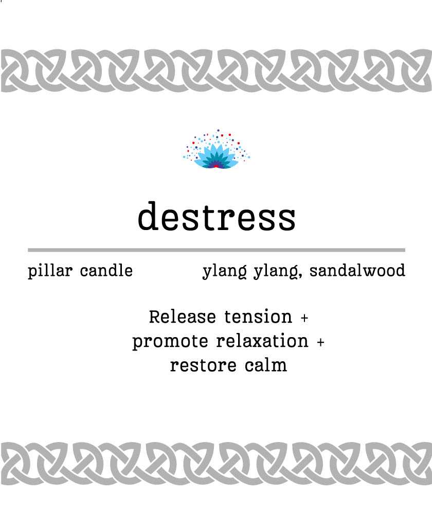 Manifestation Pillar Candle Destress 7"x1.5"