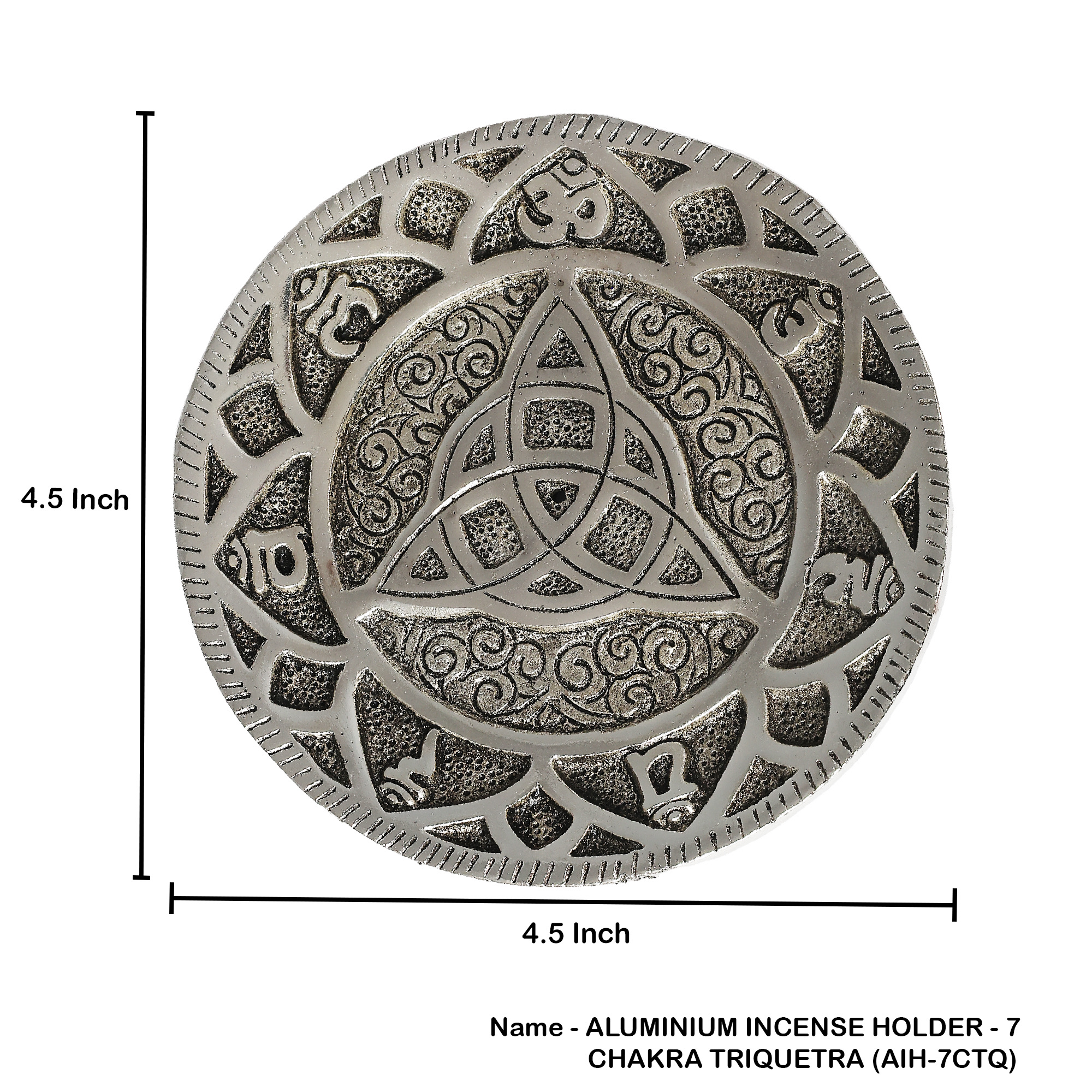 Metal Chakra Trinity knot Incense holder