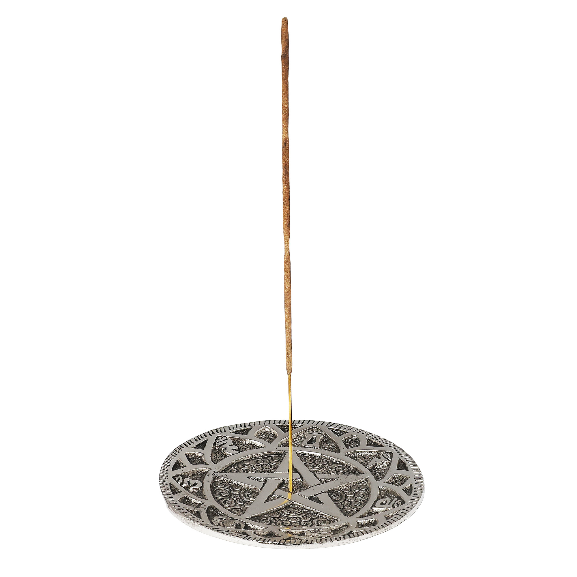 Metal Chakra Pentacle Incense holder