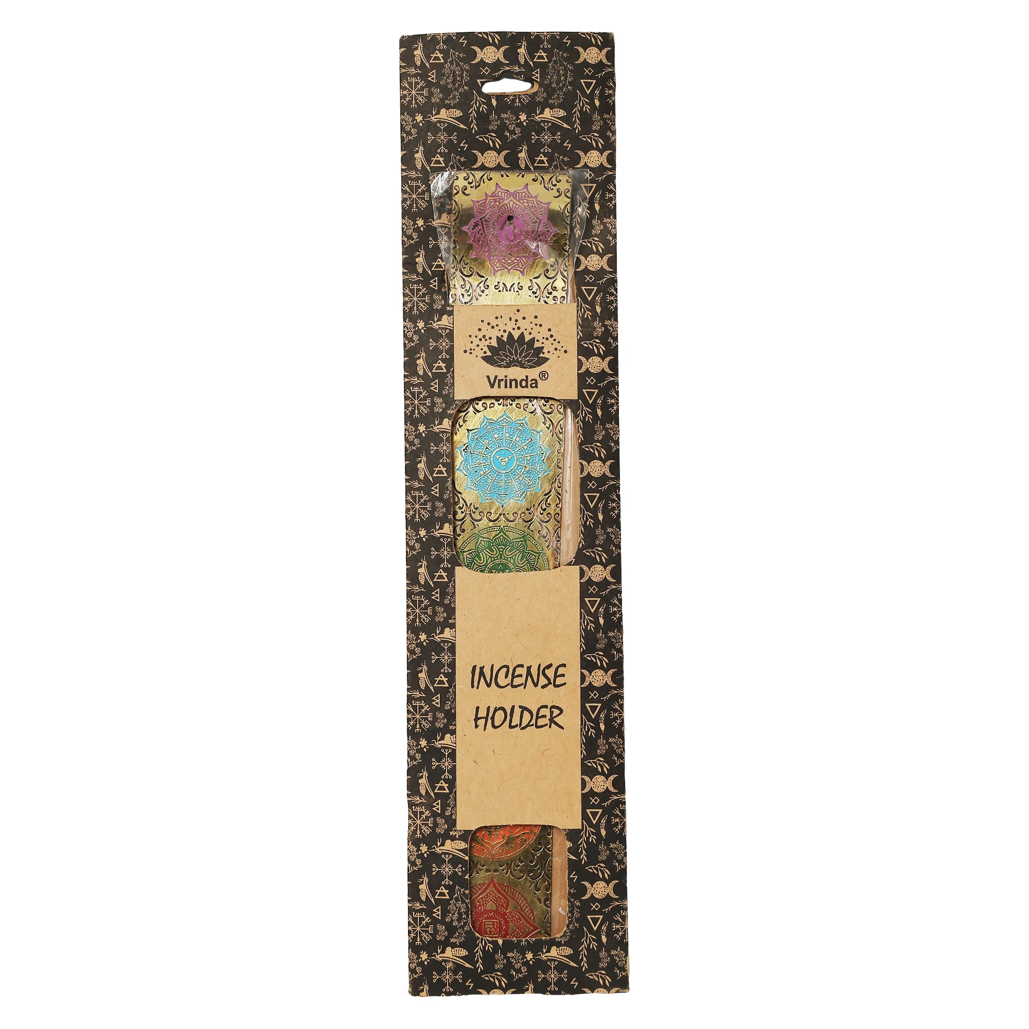 Brass Incense Holder 7 Chakra Gold