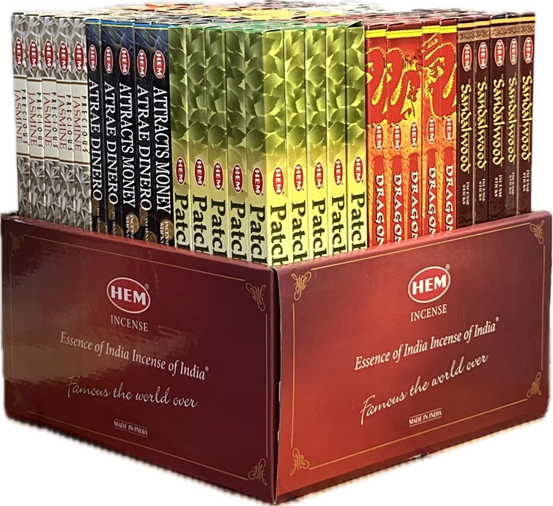 Hem Retail Ready Square Assorted fragrance Display (225 packs)