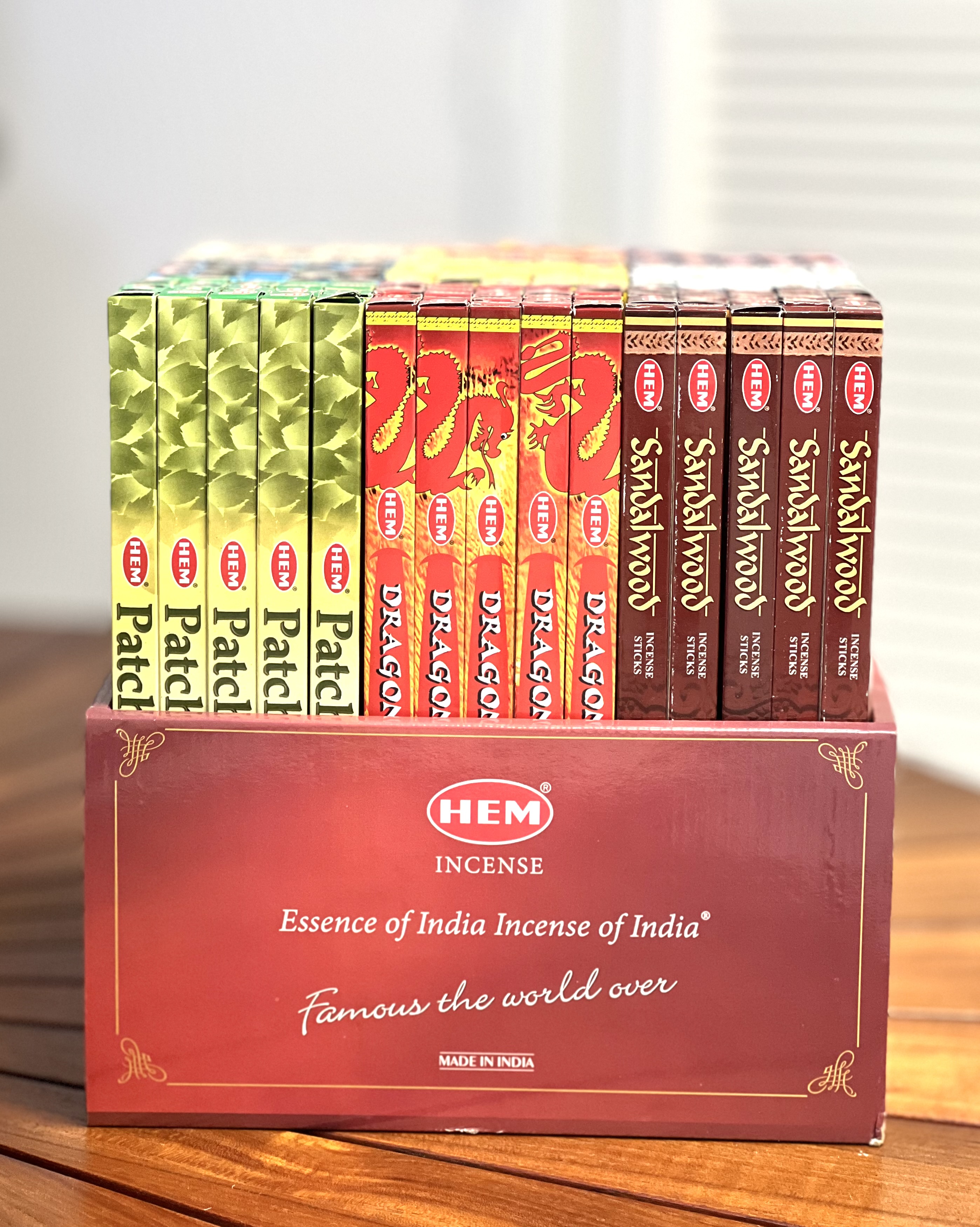 Hem Retail Ready Square Assorted fragrance Display (225 packs)